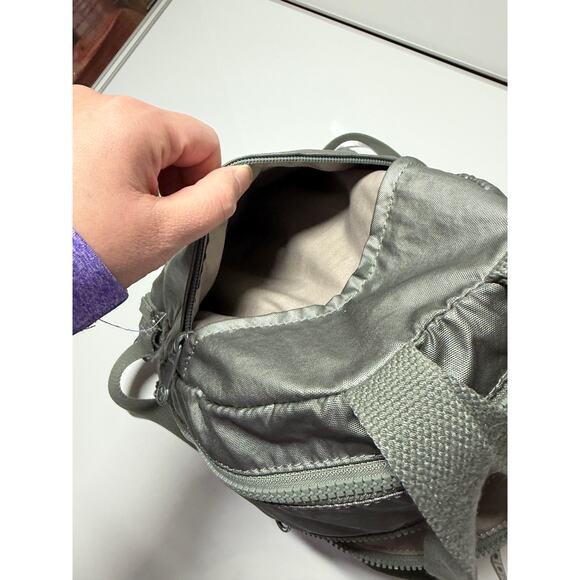 Kipling small backpack purse floral drawstring, 11x13x6, for both girls & women - Picture 6 of 9